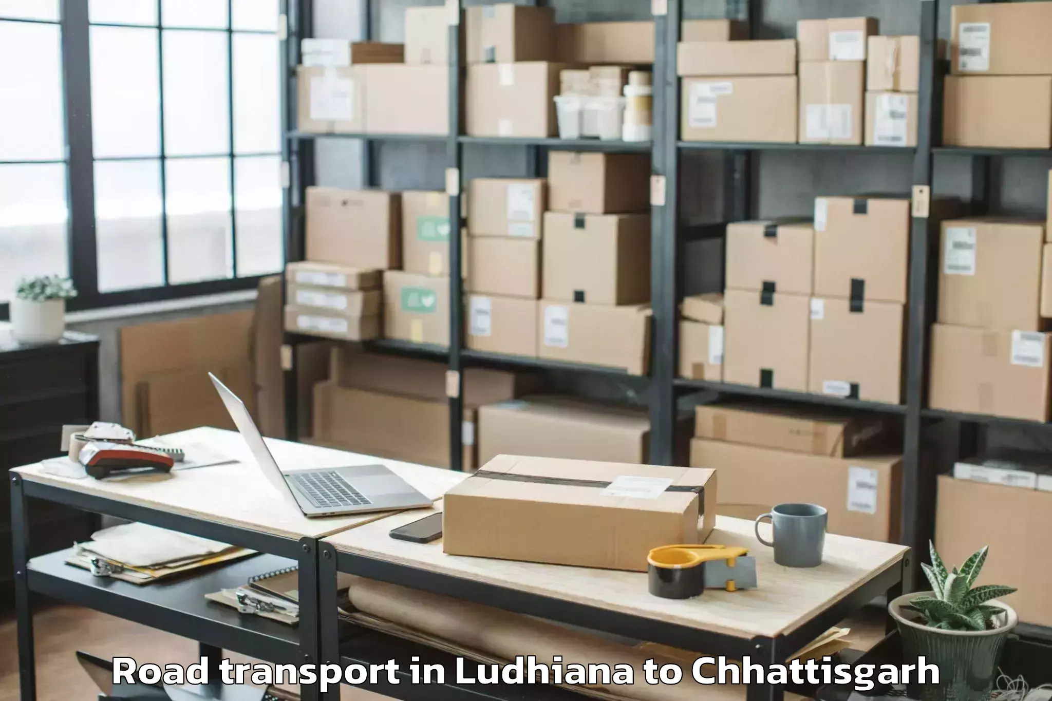 Professional Ludhiana to Jagdalpur Airport Jgb Road Transport